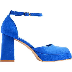 Sandały graceland na obcasie - Damskie - Kolor: Niebieskie - Rozmiar: 36