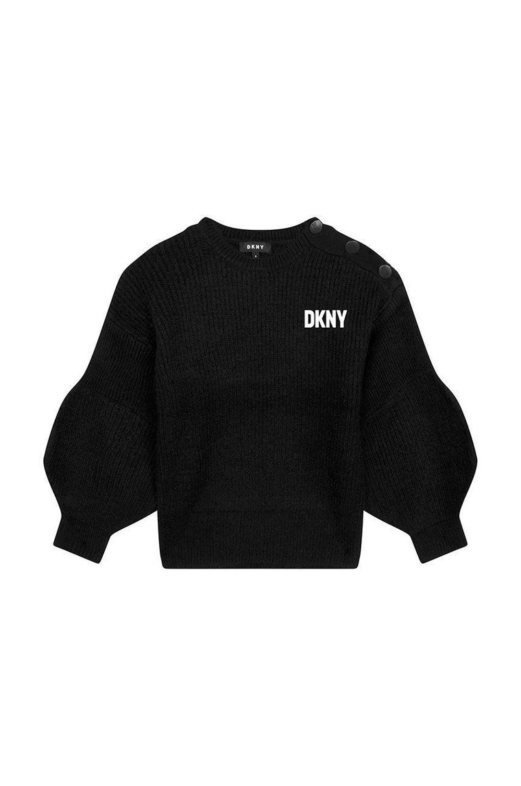 Dkny sweter dziecięcy kolor czarny