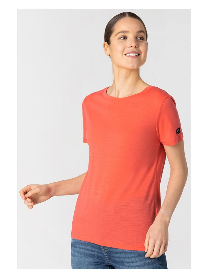 super.natural Koszulka "The Essentail" w kolorze pomarańczowym