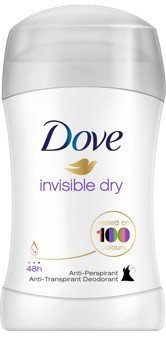 Dove, Invisible Dry, antyperspirant w sztyfcie, 40 ml