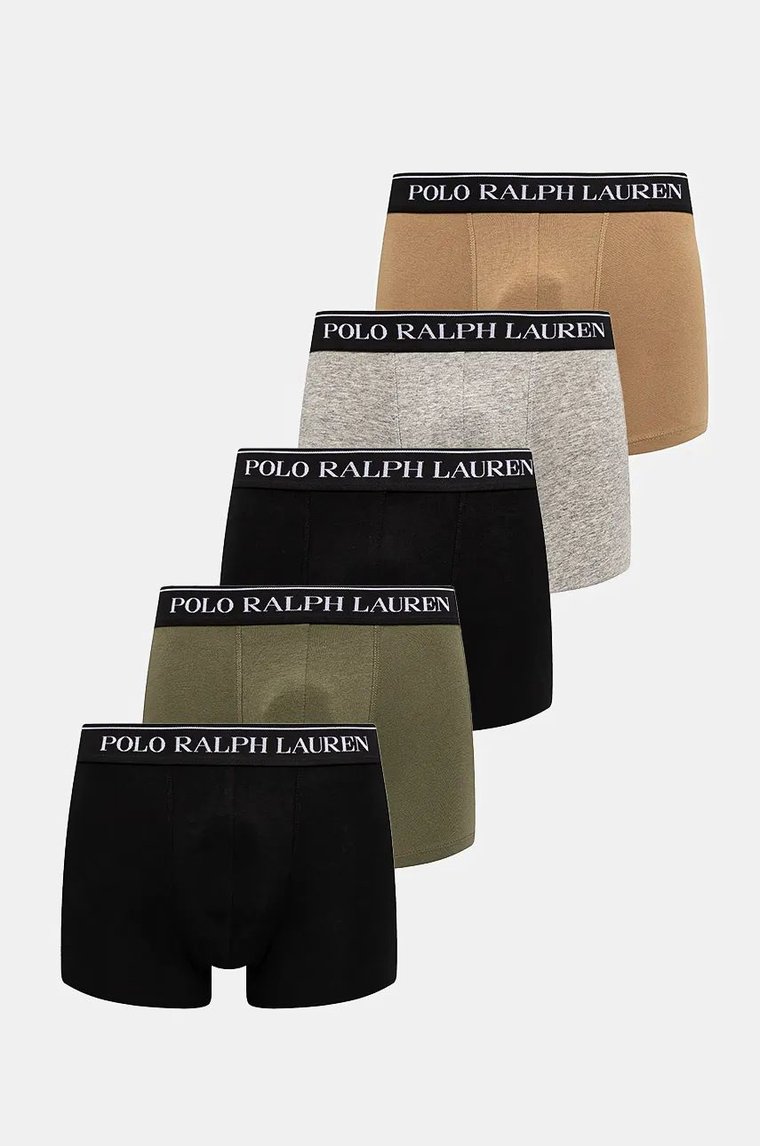 Polo Ralph Lauren bokserki 5-pack męskie kolor zielony