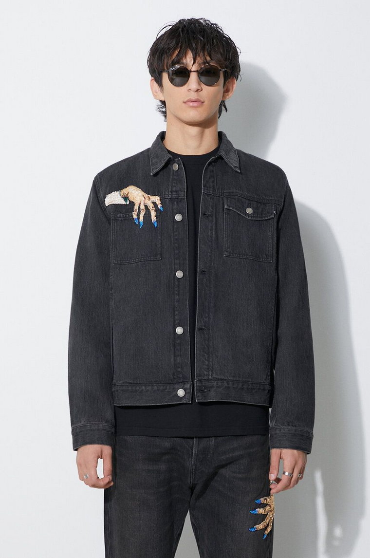 Undercover kurtka jeansowa Blouson męska kolor czarny przejściowa UC2C4212