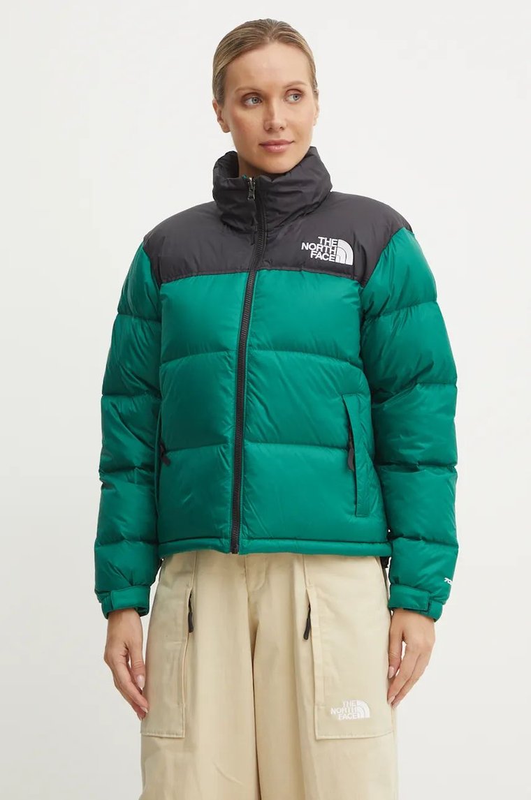 The North Face kurtka puchowa 1996 Retro Nuptse damska kolor zielony zimowa NF0A3XEONL11