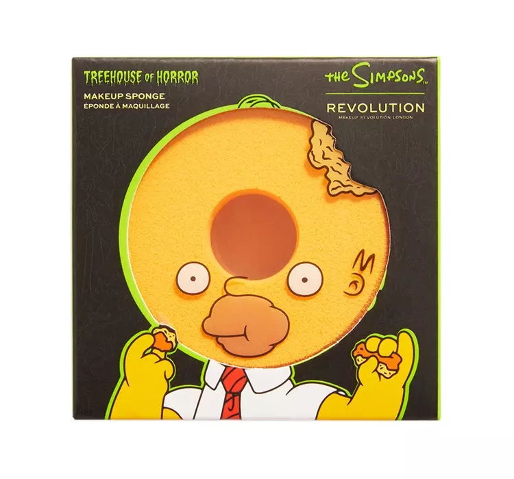 MAKEUP REVOLUTION X THE SIMPSONS TREEHOUSE OF HORROR GĄBKA DO MAKIJAŻU DONUT HEAD HOMER