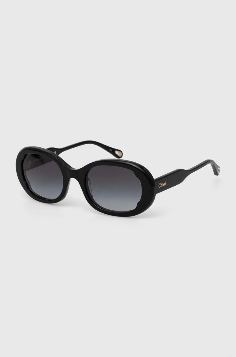 Chloé okulary przeciwsłoneczne damskie kolor czarny CH0197S