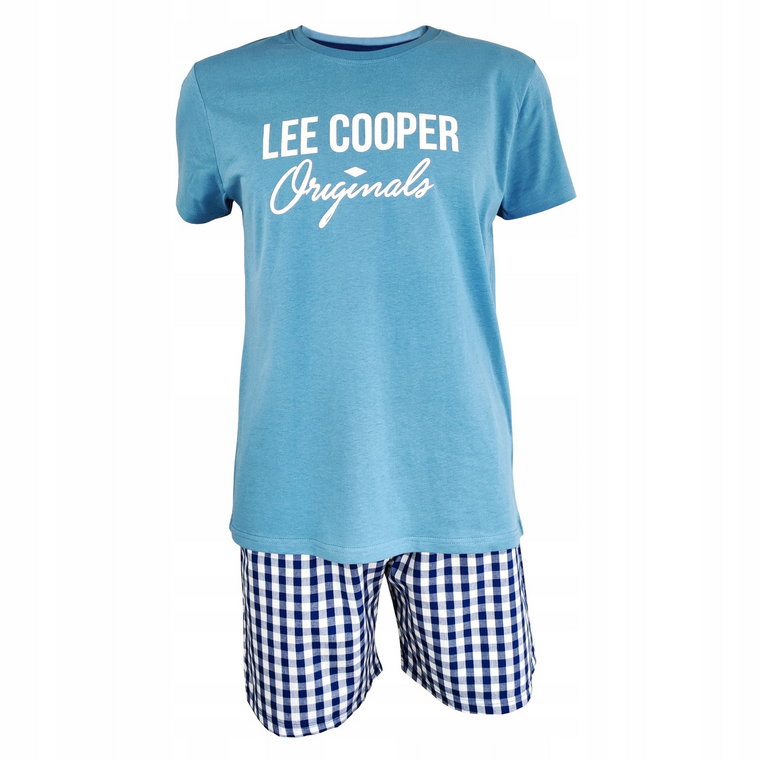 Lee Cooper Piżama męska krótki rękaw Niebieska L