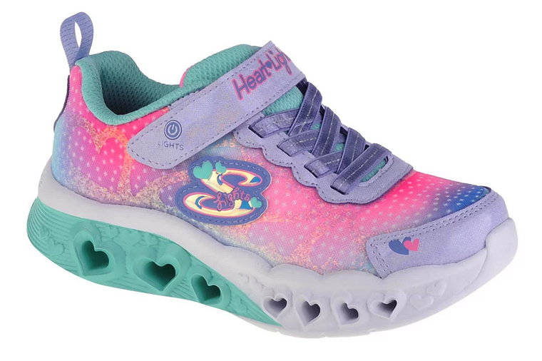 Skechers Flutter Heart Lights 302315L-LVMT, Dla dziewczynki, Wielokolorowe, buty sneakers, tkanina, rozmiar: 32