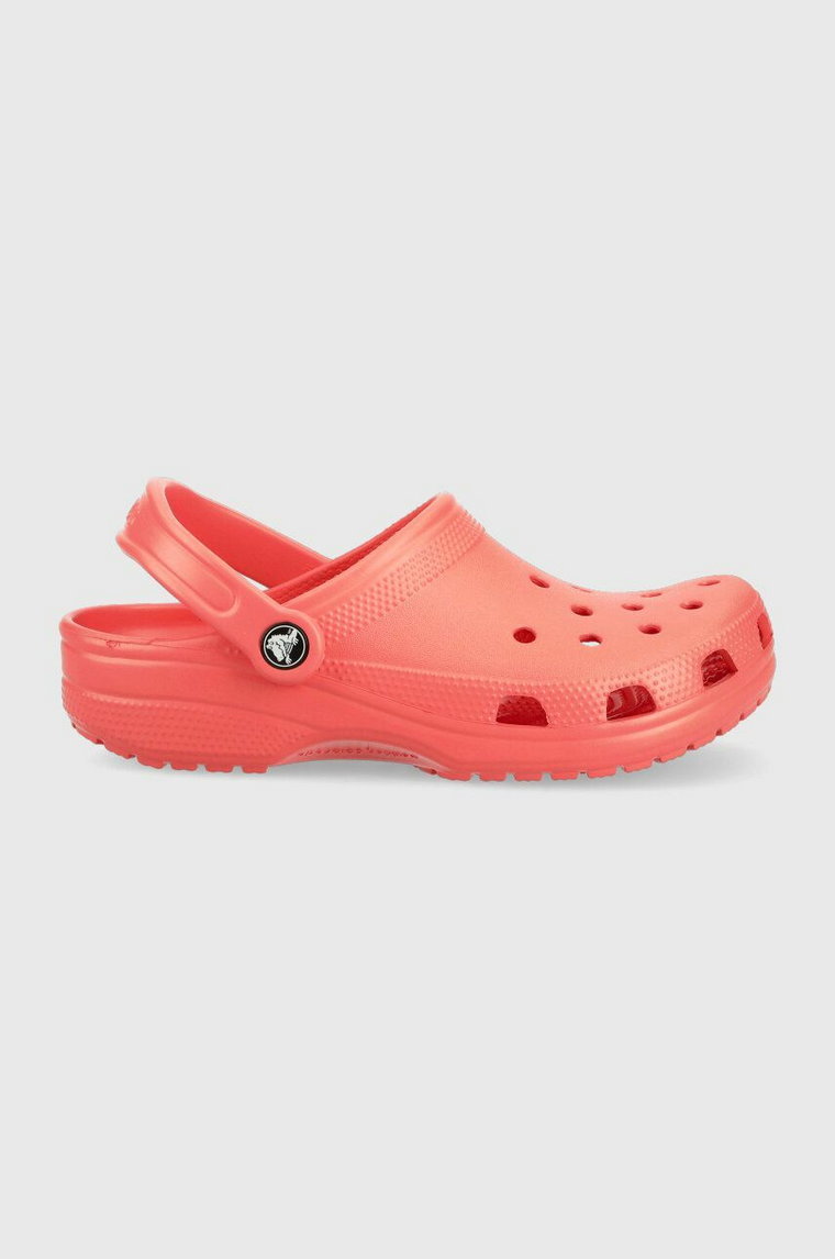 Crocs klapki Classic damskie kolor czerwony 10001