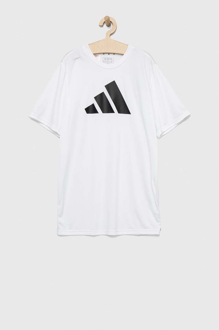 adidas t-shirt dziecięcy U TR-ES LOGO kolor biały z nadrukiem