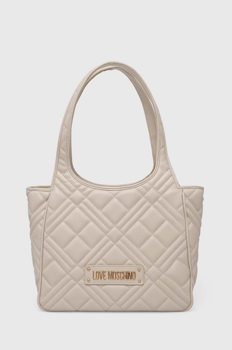 Love Moschino torebka kolor beżowy JC4144PP1LLA0000