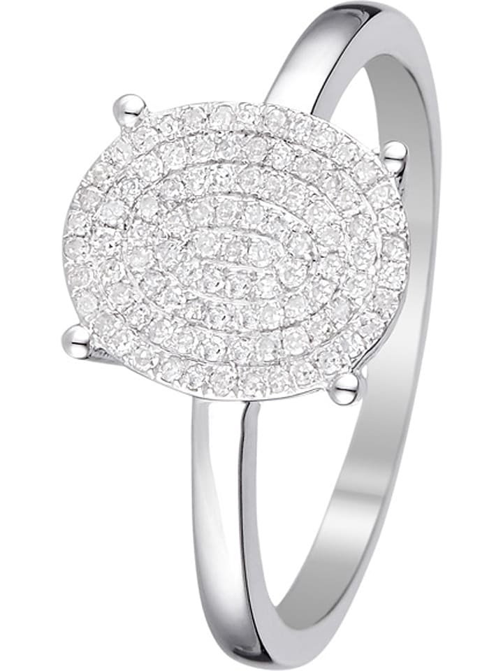 DIAMOND & CO Złoty pierścionek "Sublissime" z diamentami
