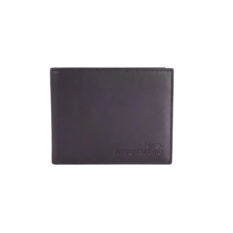 Czarna skórzana portmonetka z technologią Rfid Secure Harmont & Blaine