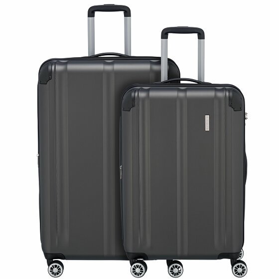 Travelite City 4-Wheel Suitcase Set 2szt. anthrazit