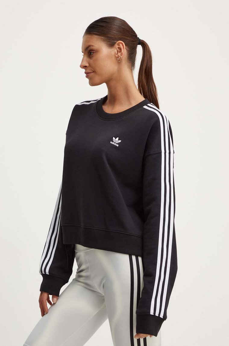 adidas Originals bluza Adicolor damska kolor czarny z aplikacją IR5522