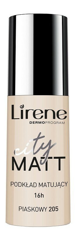 Lirene City Matt - fluid do twarzy 205 piaskowy 30ml