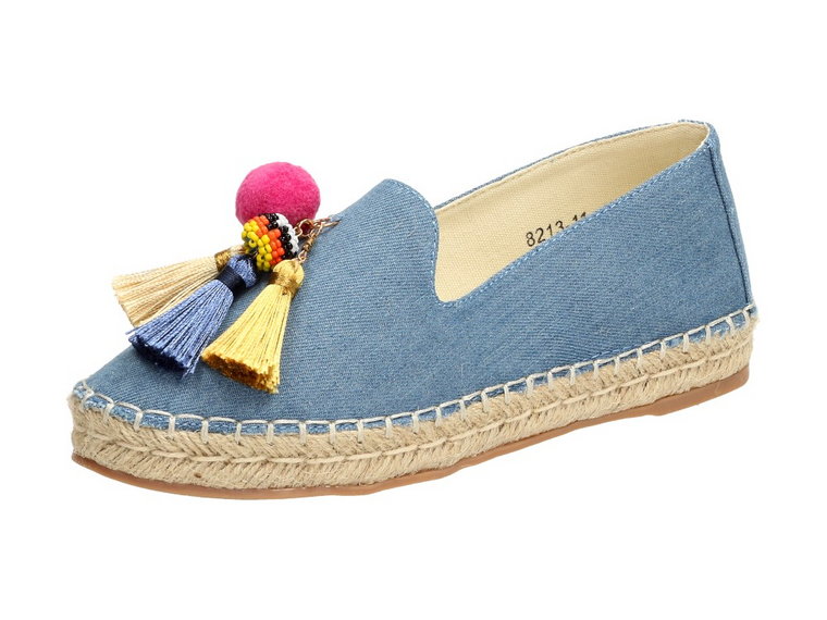 Niebieskie espadryle, buty damskie Vices 8213