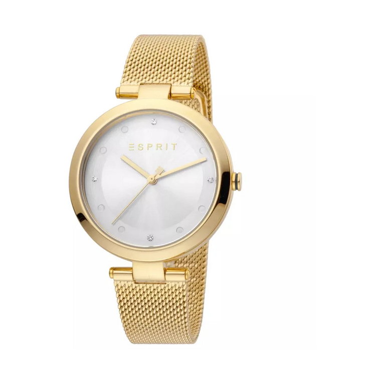 Złoty Zegarek Damski - Styl Modowy Esprit