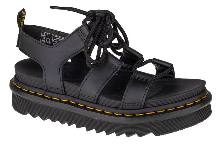 Dr. Martens Nartilla Hydro Sandals DM24641001, Damskie, Czarne, sandały, nubuk, rozmiar: 36