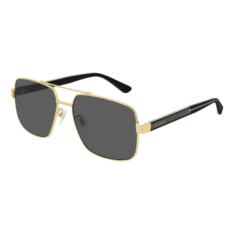 Stylowe okulary przeciwsłoneczne w kolorze złota/szarego Gucci