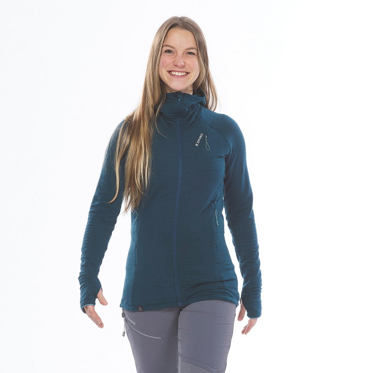 Sweter wspinaczkowy damski Alpinism Simond merino z kapturem