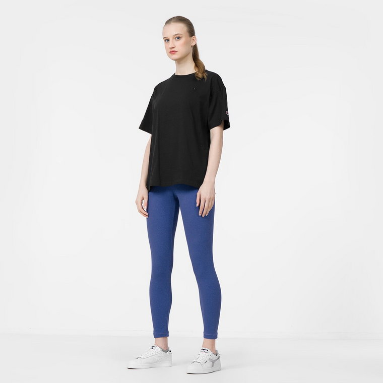 Damskie legginsy basic CHAMPION Crop Leggings - granatowe