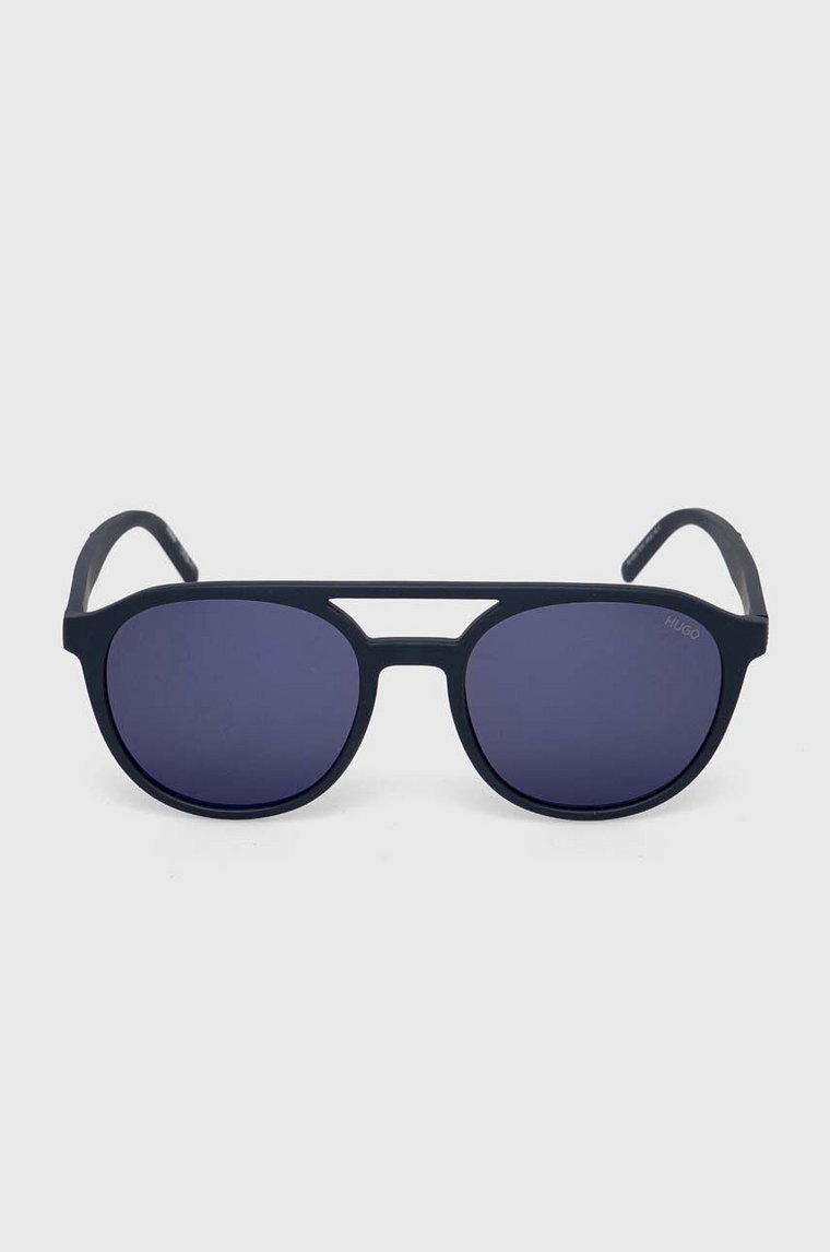 HUGO okulary przeciwsłoneczne męskie kolor niebieski HG 1305/S