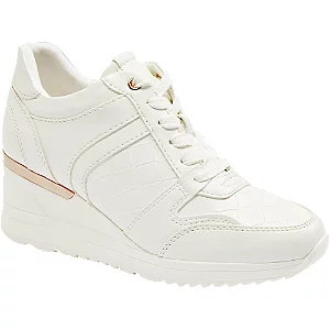 Deichmann Białe sneakersy na koturnie - Damskie - Kolor: Białe - Rozmiar: 41