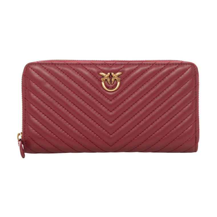 Zip leather wallet Pinko