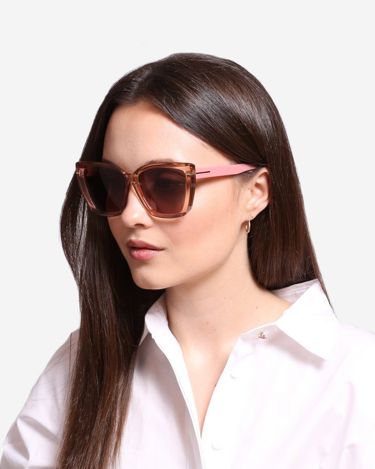 Okulary różowe przeciwsłoneczne Shelovet