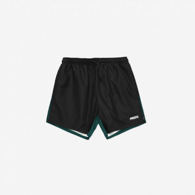 Męskie spodenki  plażowe Prosto Shorts Allo - czarne