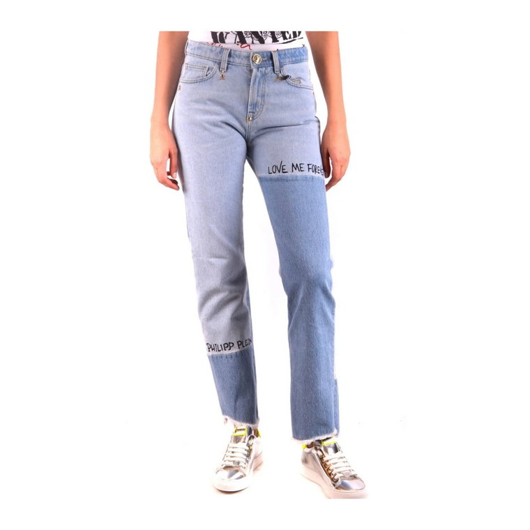 Rocker Niebieskie Skinny Jeansy Philipp Plein