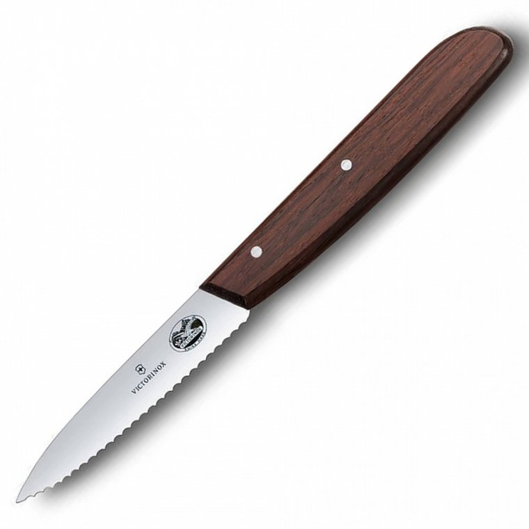 Victorinox - wood - nóż uniwersalny - 8 cm - ząbkowane ostrze kod: 5.3030