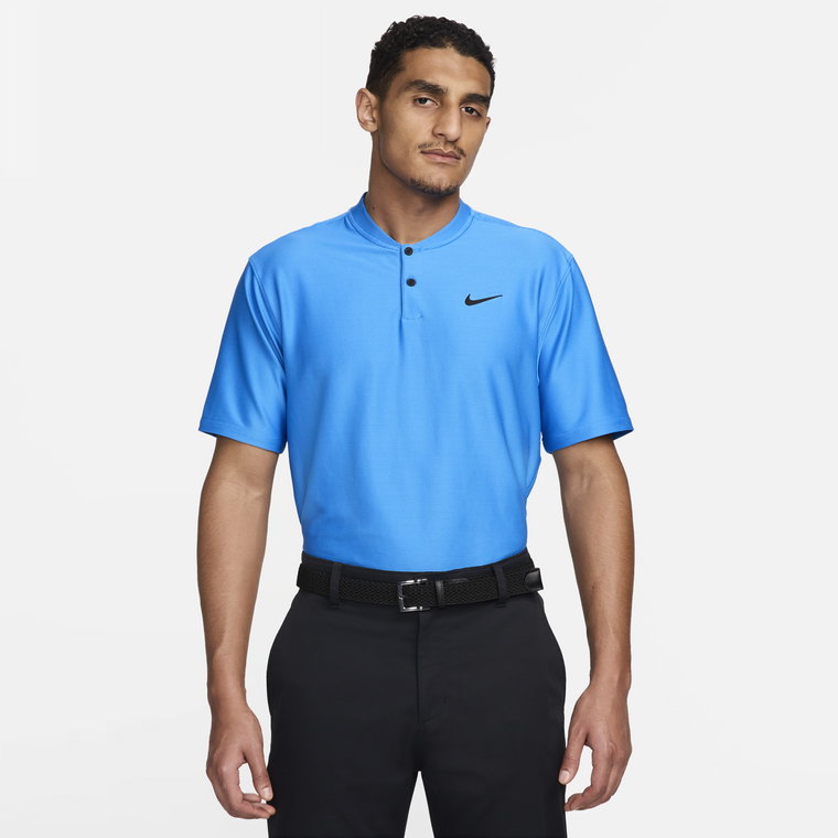 Męska koszulka polo do golfa Dri-FIT Nike Tour - Niebieski