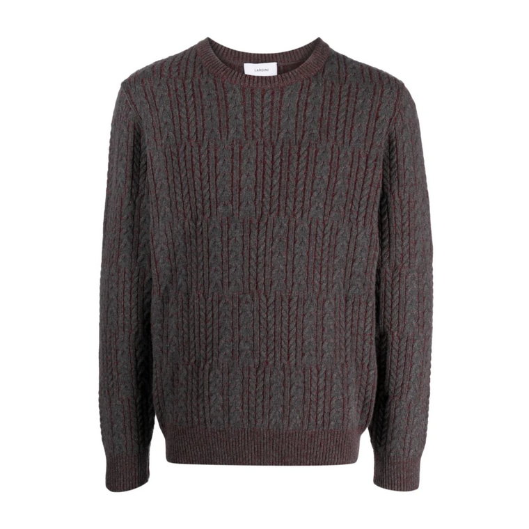 Szare Bluzy Męskie Aw23 Lardini