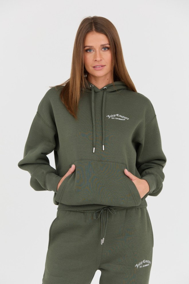 JUICY COUTURE Zielona bluza Recycled Queenie Hoodie