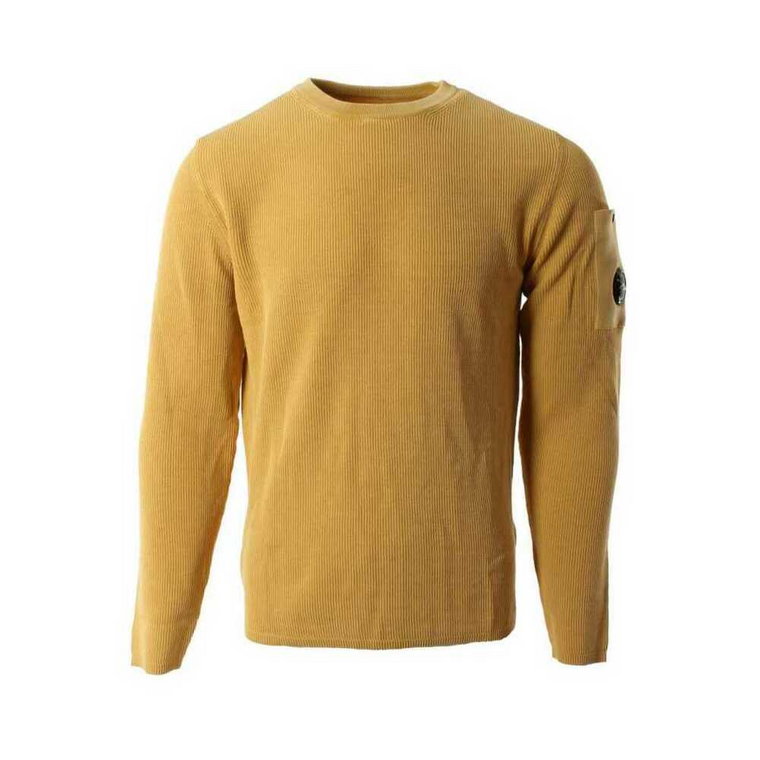 Żółty Bawełniany Sweter Treningowy dla Mężczyzn C.p. Company