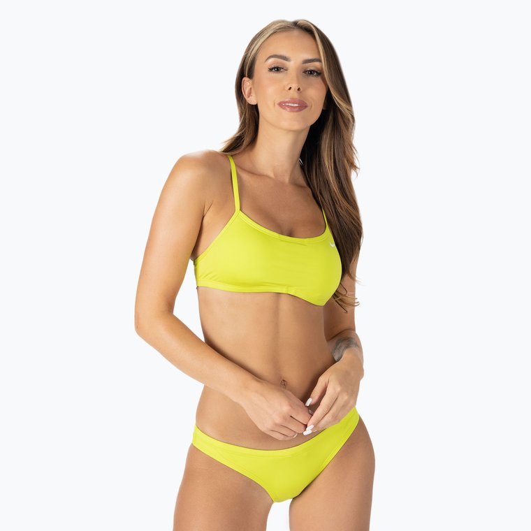 Strój pływacki dwuczęściowy damski Nike Essential Sports Bikini atomic green