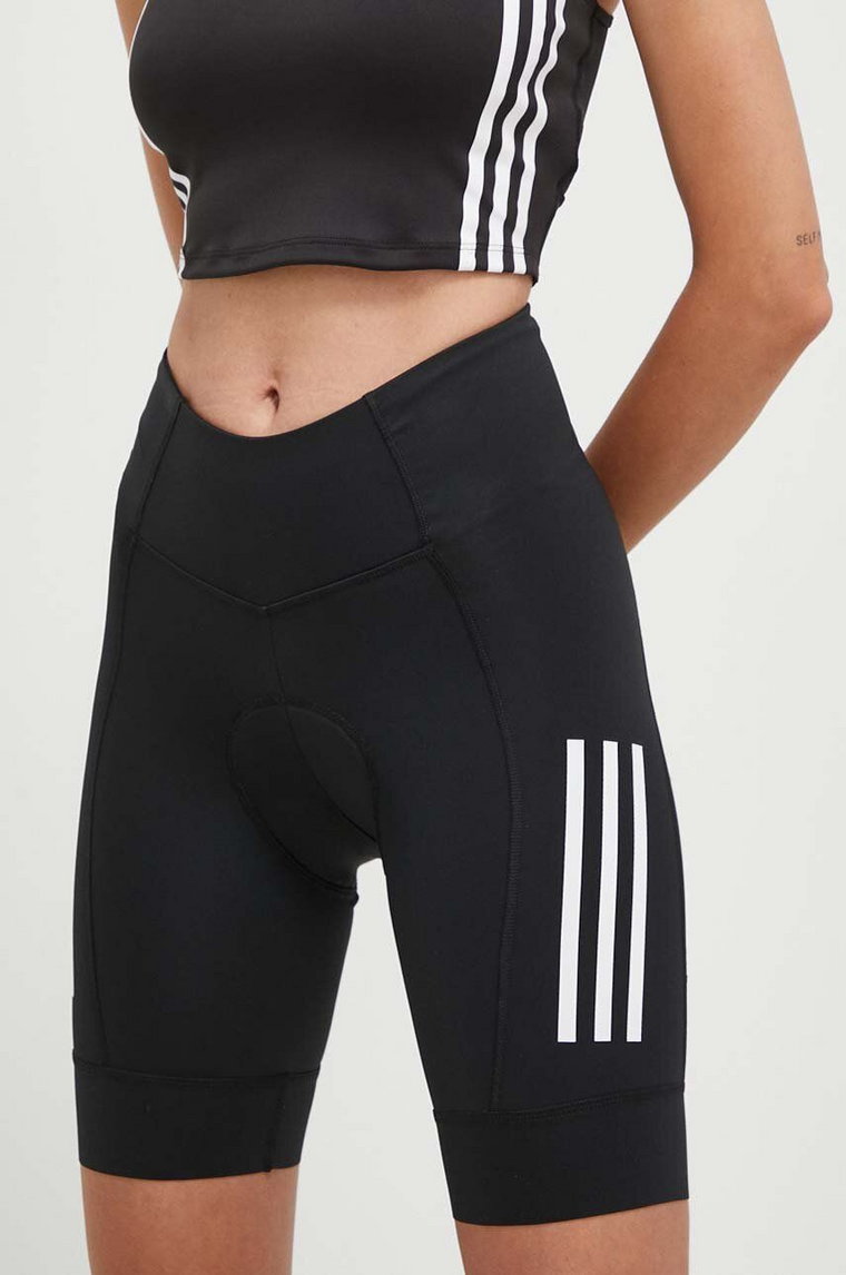 adidas Performance szorty rowerowe kolor czarny z nadrukiem high waist IJ8334