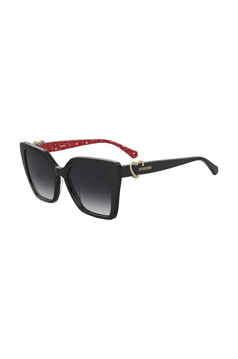 Love Moschino okulary przeciwsłoneczne damskie kolor czarny MOL067/S