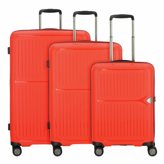 March15 Trading readytogo 4 kółka Zestaw walizek 3-części red
