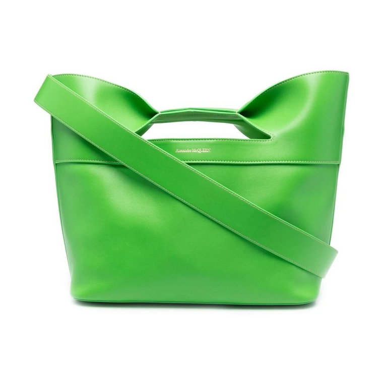 Zielona torba Bow Tote - Podkreśl swój styl Alexander McQueen