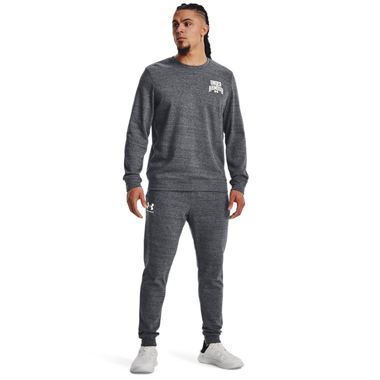 Męskie spodnie dresowe Under Armour UA Rival Terry Jogger - szare