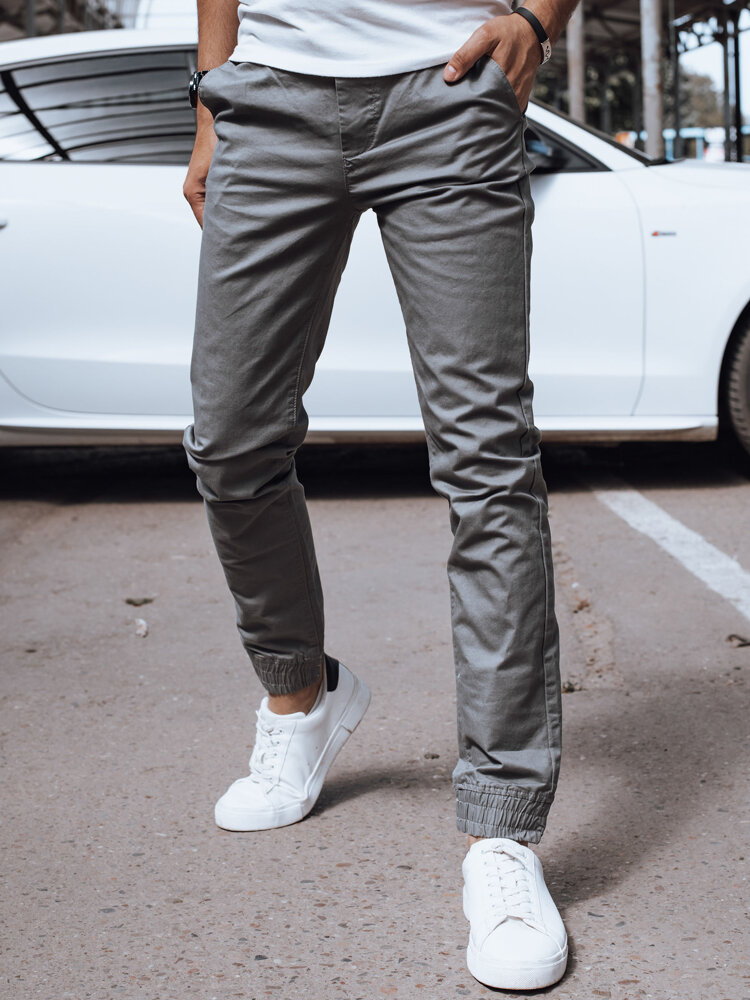 Spodnie męskie jeansowe joggery ciemnoszare Dstreet UX4192