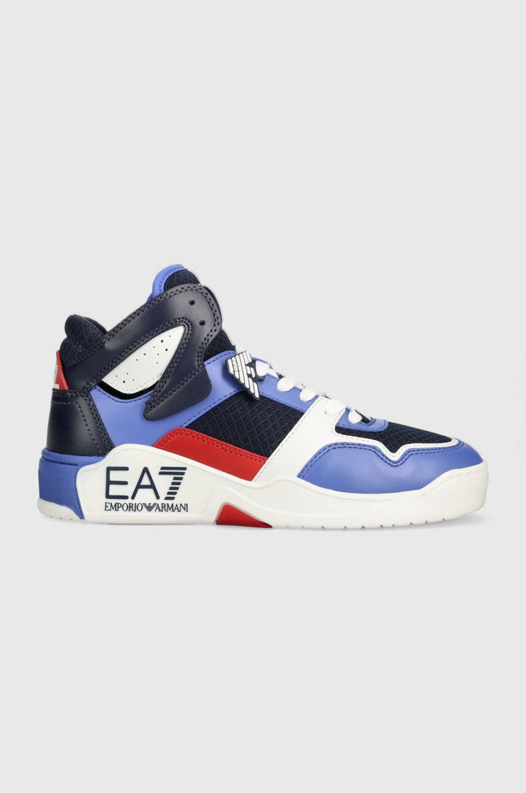 EA7 Emporio Armani sneakersy dziecięce kolor niebieski