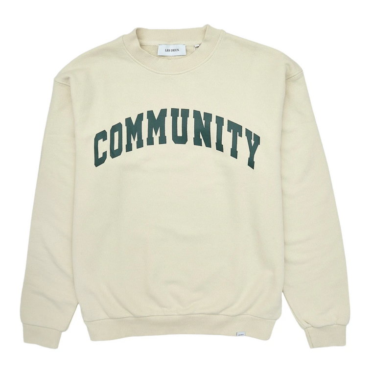 Deacon Ivory Crewneck Sweatshirt Les Deux