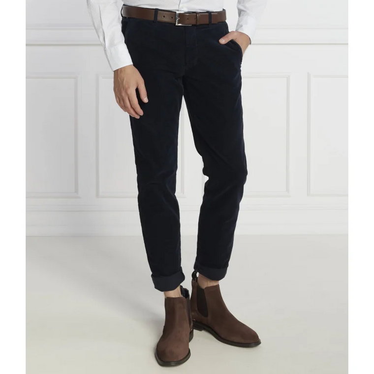 Tommy Hilfiger Spodnie chino BLEECKER CHINO CORDUROY GMD | Slim Fit