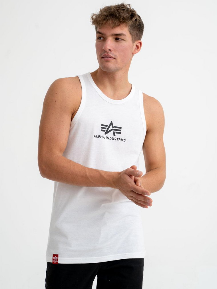 Koszulka Tank Top Męska Biała Alpha Industries Basic