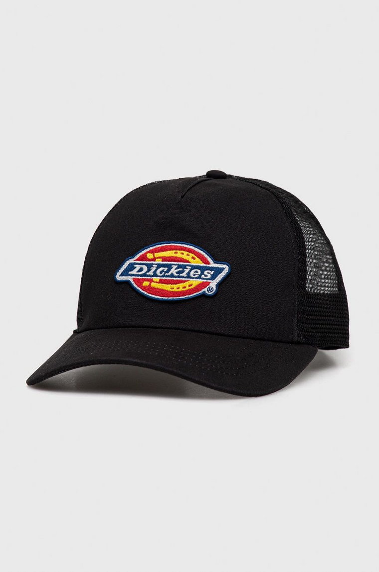 Dickies czapka z daszkiem kolor czarny z aplikacją DK0A4XYGBLK1-BLACK