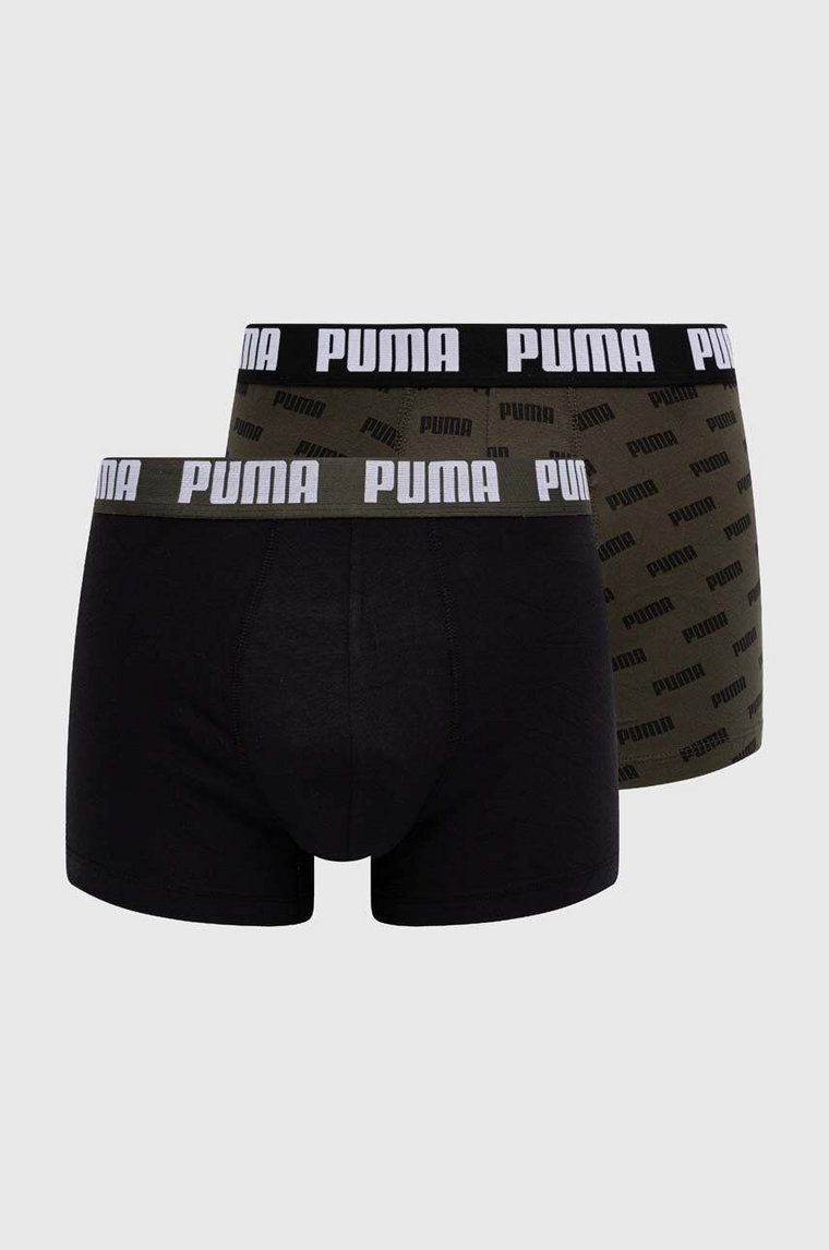 Puma bokserki 2-pack męskie kolor zielony 938324