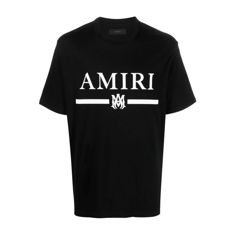 Czarna koszulka z logo Amiri